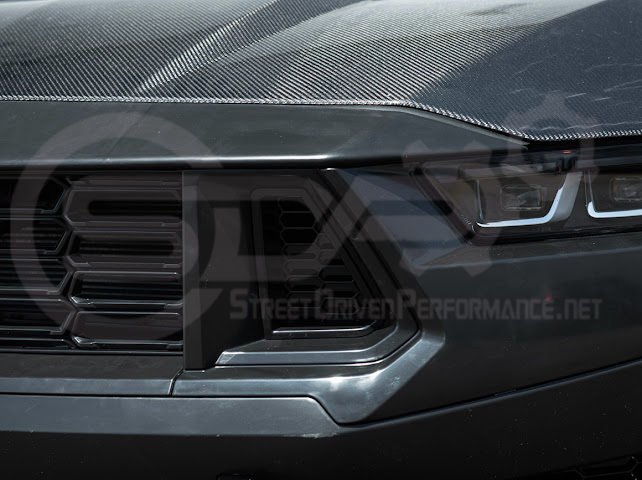 2024-Up For Mustang S650 Dark Horse Style Bumper | Side Intake LED Grille DRL Light Bar Pair