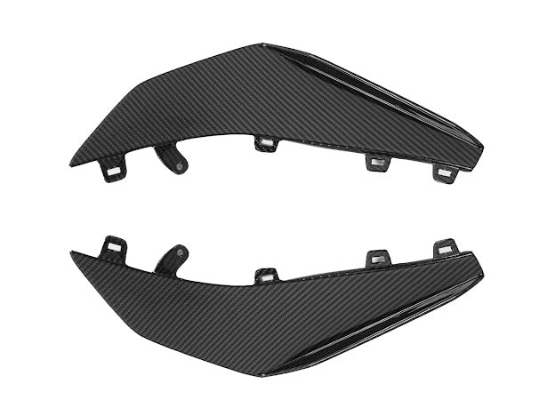 2023+ CHEVROLET CORVETTE C8 Z06 & E-RAY | Z07 PERFORMANCE PACKAGE CARBON FIBER LIP SPLITTER GROUND EFFECTS WITH CANARDS