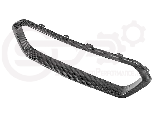 Dry carbon fiber rear diffuser exhaust bezel for 2023-up Chevy Corvette C8 Z06 and ZR1 by Street Driven Performance.