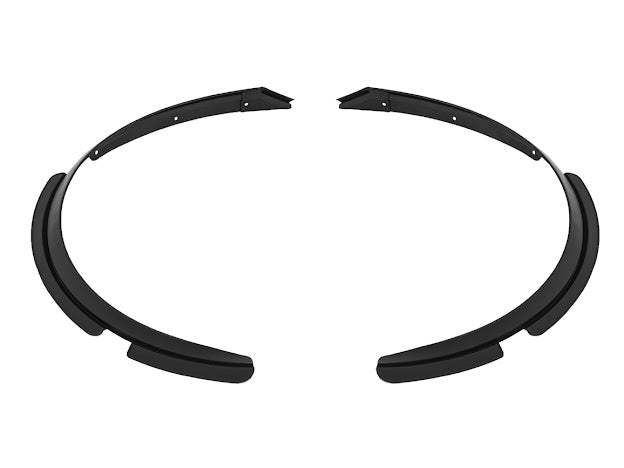 2020+ CHEVROLET CORVETTE C8 | SDP PERFORMANCE PACKAGE MATTE BLACK SIDE WHEEL FENDER FLARE EXTENSIONS PAIR