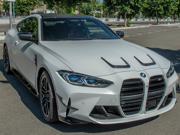2021-UP BMW G80 M3 & G82 / G83 M4 | M-PERFORMANCE STYLE CARBON FIBER FRONT HOOD SCOOP VENTS