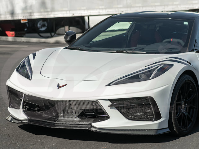 2020-Up Corvette C8 STINGRAY & Z51 | Z06 Z07 Package Front Bumper Lip Splitter Ground Effects