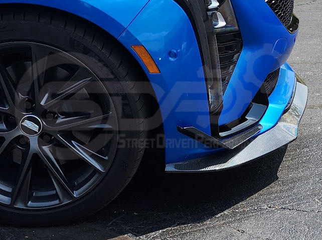 2025-Up Cadillac CT5-V | SDP Performance Package Add On Front Side Bumper Canards Pair