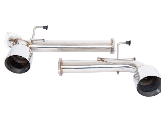 Street Driven Performance exhaust axle back for Subaru BRZ, Toyota 86, and Scion FRS with chrome or burnt blue tips.
