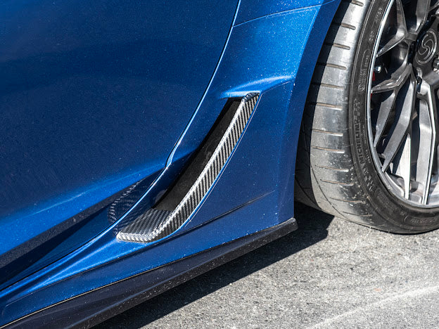 2014-2019 Corvette C7 Z06/ ZR1 CARBON FIBER Side Rocker Panels Brake Scoop Vents (PAIR)