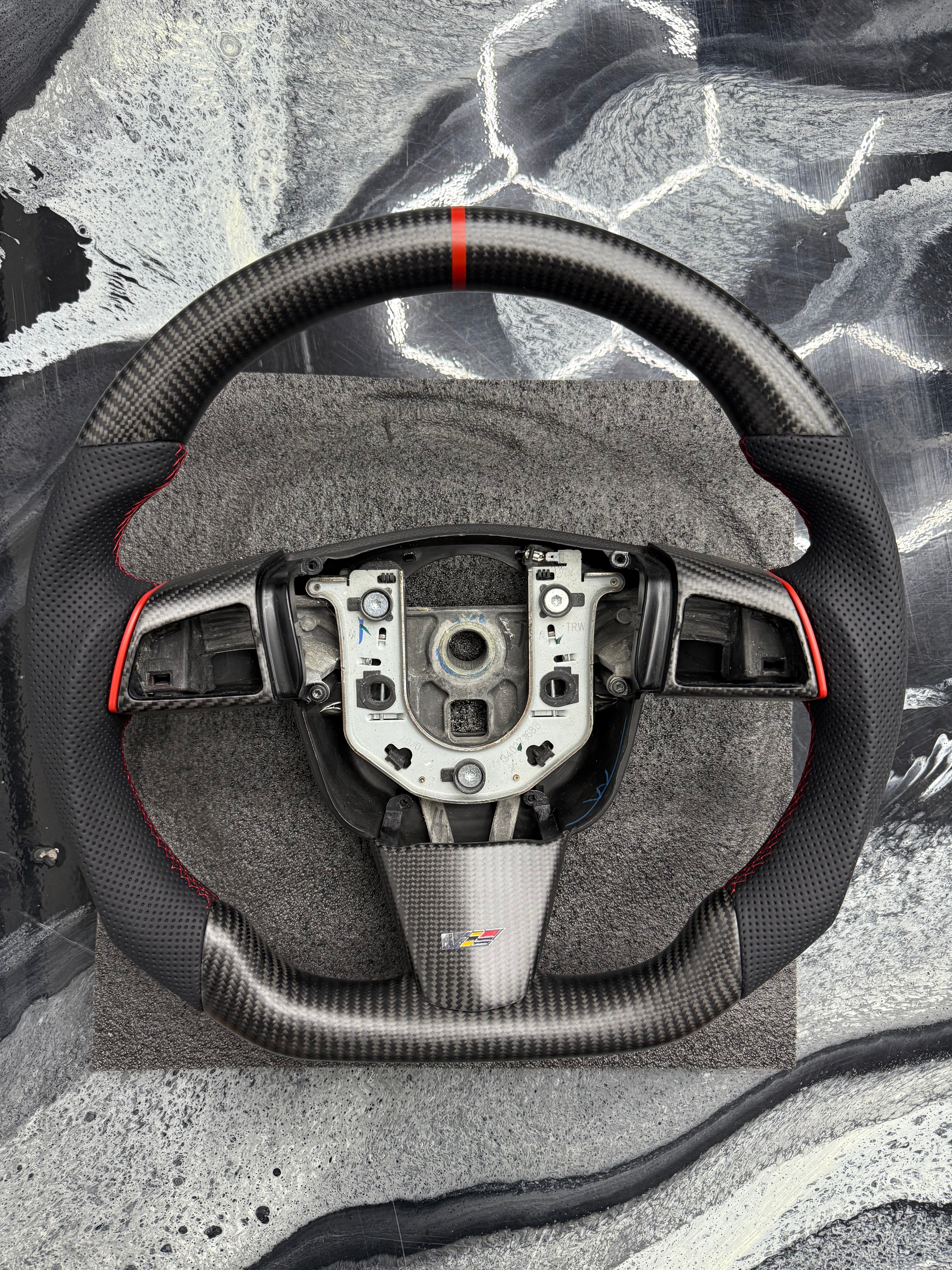 2009-2015 CADILLAC CTS-V “V2”CARBON FIBER STEERING WHEELS (IN STOCK NO WAIT TIME)