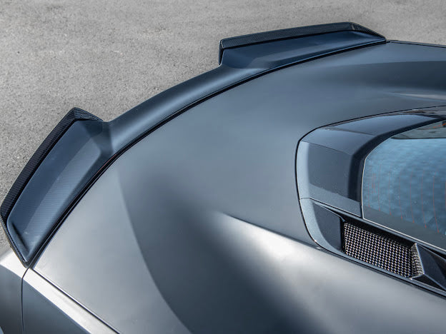 2023-Up CORVETTE C8 Z06 / E-RAY | CARBON FIBER REAR SPOILER WICKER BILL EXTENSION