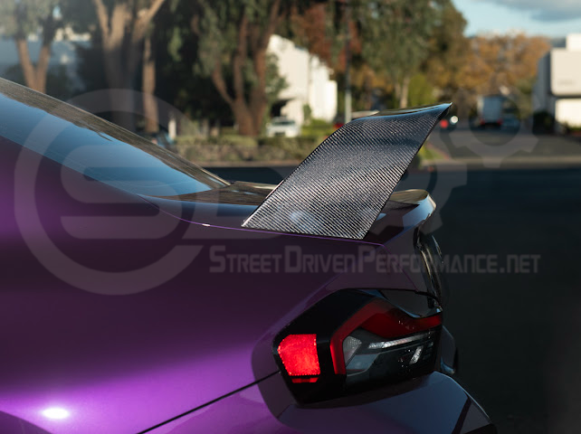 2023-UP BMW G87 M2 | M PERFORMANCE STYLE CARBON FIBER REAR HIGH WING SPOILER