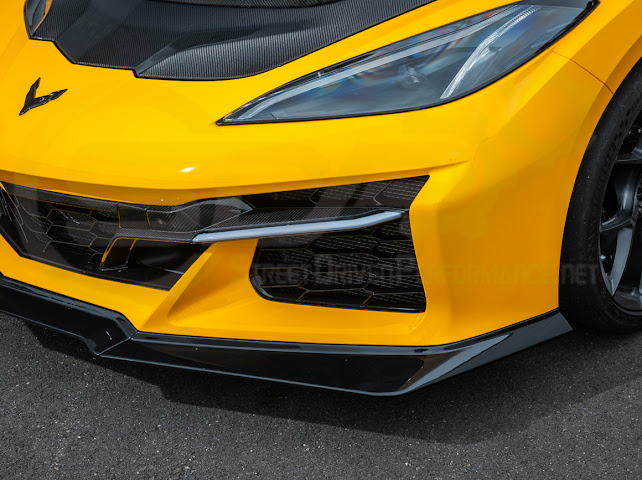 2023-Up Corvette C8 Z06 | Z07 Extended Package CARBON FIBER Front Lip Splitter Ground Effects