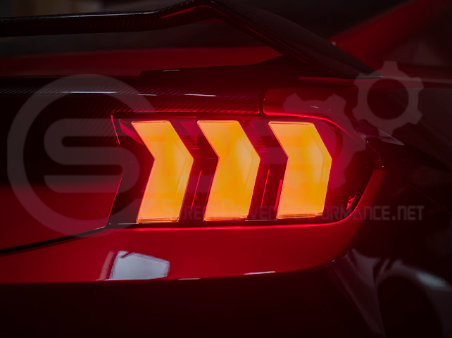 2024-Up Ford Mustang S650 | EURO Style Sequential Signal LED Clear Lenses Rear Taillights Pair