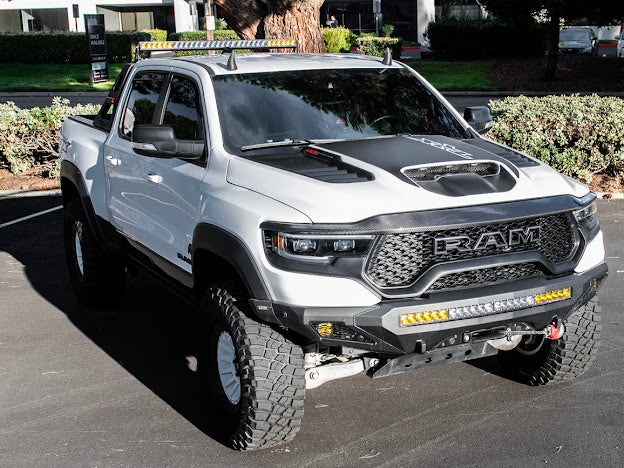 2019-UP RAM 1500 TRX CARBON FIBER FRONT AIR INTAKE HOOD SCOOP
