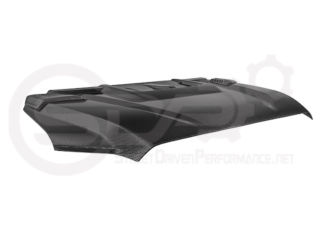 2022-UP TOYOTA TUNDRA | SDP CARBON FIBER FRONT VENTED HOOD WITH SIDE VENTS