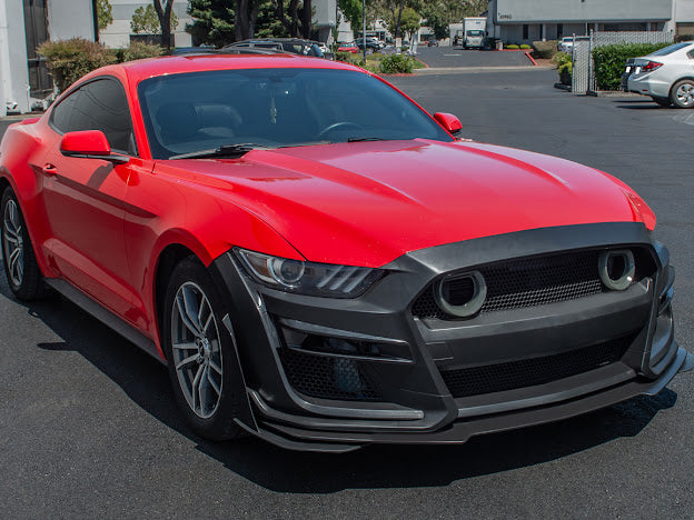 2015-17 FORD MUSTANG | GT500 CONVERSION FRONT BUMPER WITH LED GRILLE KIT