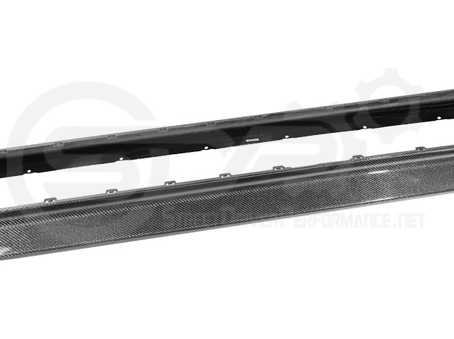 2021-UP BMW G80 M3 SEDAN | 3D STYLE CARBON FIBER ADD-ON SIDE SKIRTS ROCKER PANEL EXTENSION GROUND EFFECTS