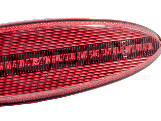1997-2004 Chevrolet Corvette C5 | Rear Bumper Clear / Red / Black Lens Red LED Side Marker Lights Pair