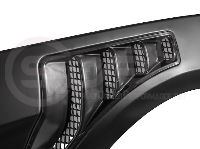 2018-2023 FORD MUSTANG GT500 KR STYLE FRONT SIDE VENTED FENDERS PAIR
