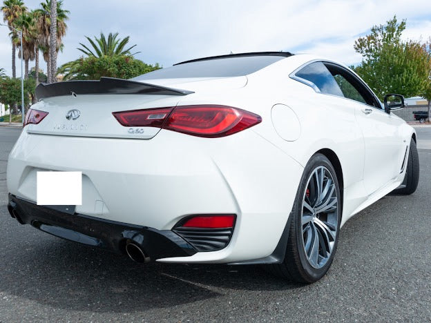 2017-UP INFINITI Q60 CARBON FIBER HIGH KICK REAR SPOILER WING