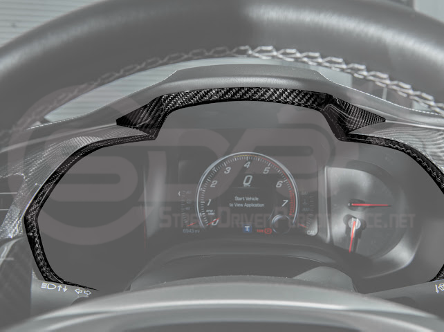 2014-2019 Chevrolet Corvette C7 | Carbon Fiber Dashboard Instrument Cluster Gauge Frame Trim Cover