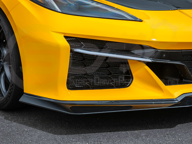 2023-Up Corvette C8 Z06 | Z07 Extended Package CARBON FIBER Front Lip Splitter Ground Effects