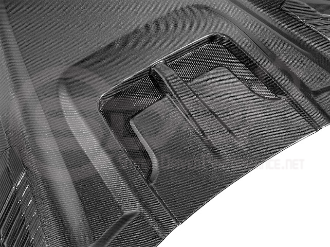 2022-UP TOYOTA TUNDRA | SDP CARBON FIBER FRONT VENTED HOOD WITH SIDE VENTS