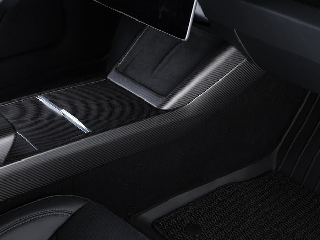 2024-UP TESLA MODEL 3 CARBON FIBER INTERIOR CENTER CONSOLE FRAME