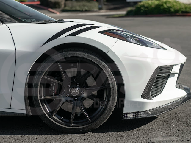 2020-Up Corvette C8 STINGRAY & Z51 | Z06 Z07 Package Front Bumper Lip Splitter Ground Effects