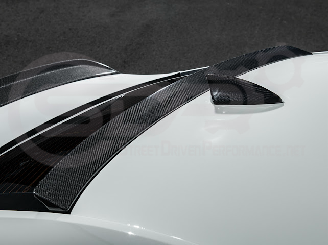 2020-Up Cadillac CT4 / CT4-V / CT4-V Blackwing | SDP Performance Style Carbon Fiber Rear Roof Top Window Spoiler Wing