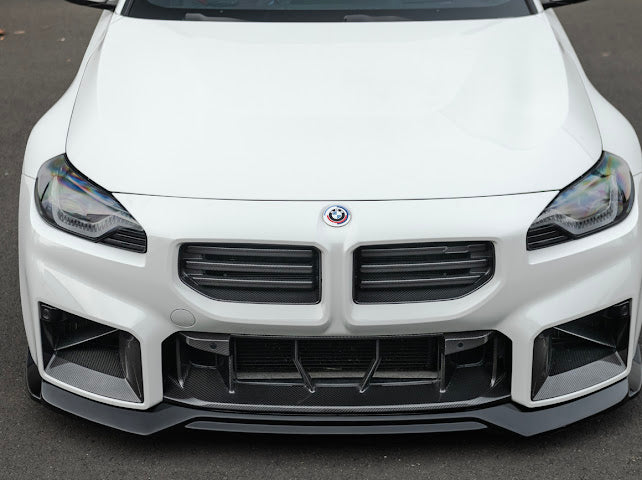 2023-Up BMW G87 M2 | Factory Style Carbon Fiber Front Upper Grille Replacement