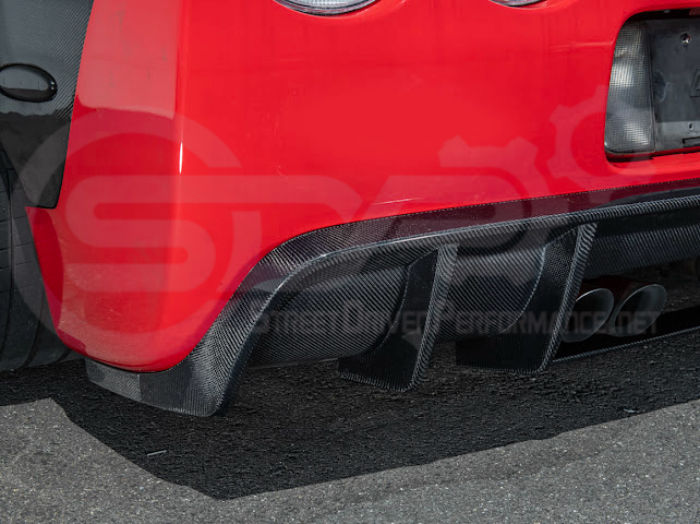 1997-2004 Chevrolet Corvette C5 | SDP Performance style CARBON FIBER Rear Bumper Finned Diffuser