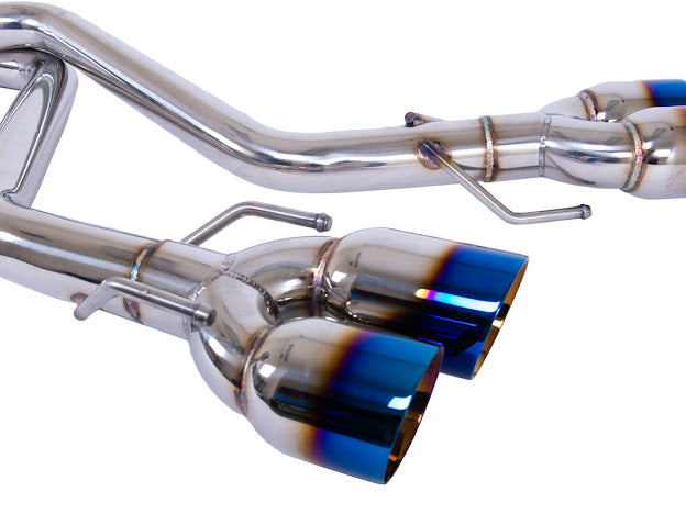 2017-2020 LEXUS IS200T IS300 IS350 MUFFLER DELETE AXLE BACK QUAD BURNT TIPS EXHAUST
