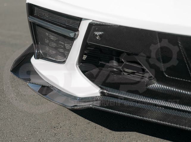 2020+ CORVETTE C8 STINGRAY & Z51 | Z06 Z07 PERFORMANCE FRONT LIP SPLITTER & CANARDS GROUND EFFECTS