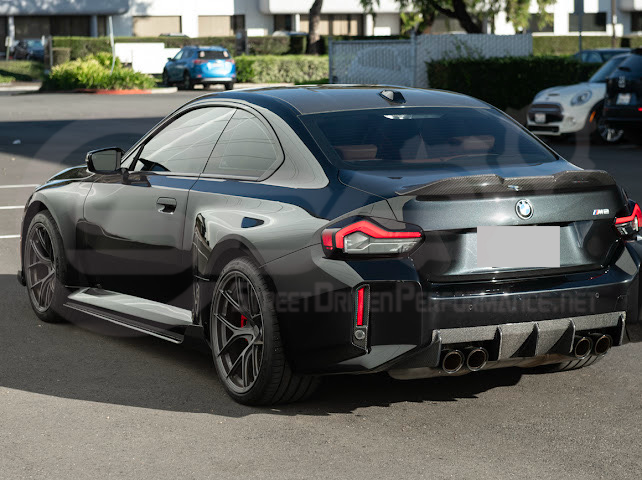 2023-UP BMW G87 M2 | FACTORY STYLE CARBON FIBER REPLACEMENT REAR BUMPER REFLECTOR TRIM PAIR