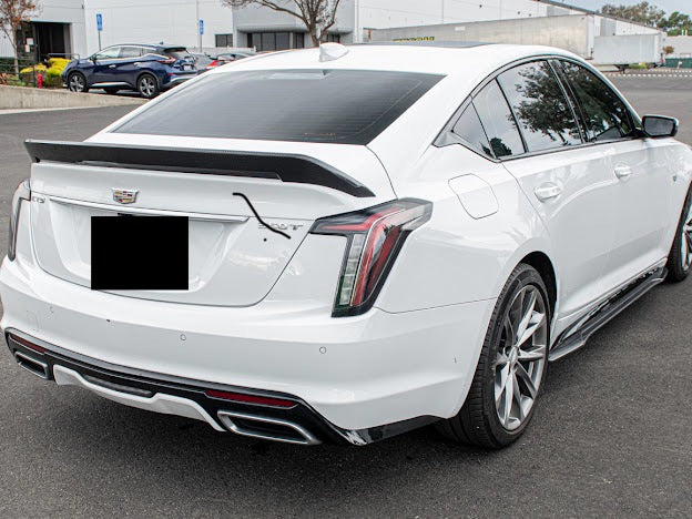 2020-Present Cadillac CT5 Sport / CT5-V / CT5-V Blackwing | Blackwing Style CARBON FIBER Rear Trunk Spoiler Wing