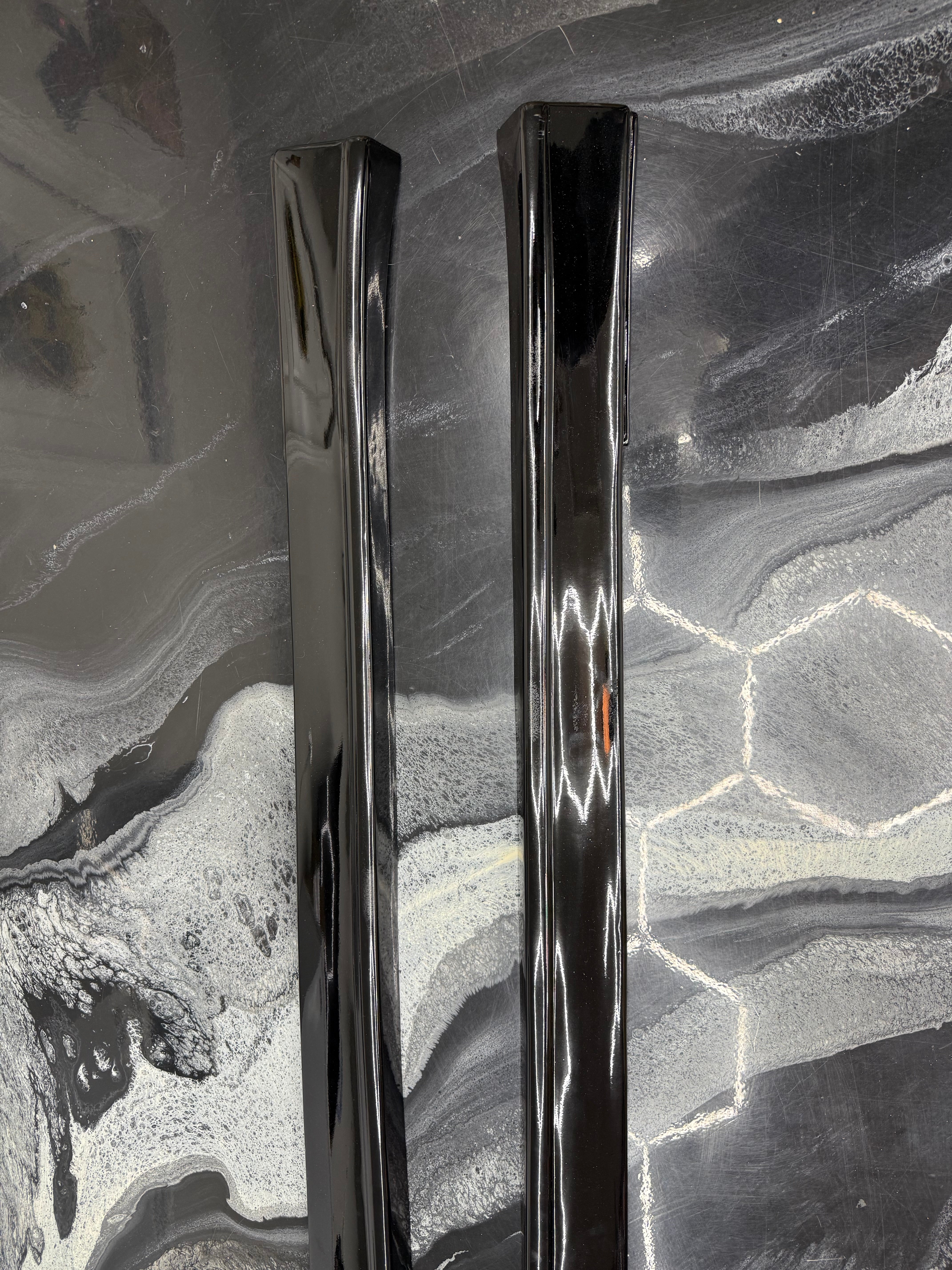 *IMPERFECTION / DISCOUNTED* 2019-2020 Cadillac CT6-V & CT6-V Blackwing | Gloss Black Side Skirts Rocker Panels Ground Effects Pair
