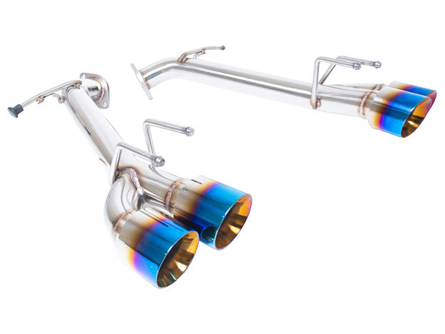 2018-2024 TOYOTA CAMRY | MUFFLER DELETE AXLE BACK EXHAUST WITH QUAD BURNT BLUE TIPS