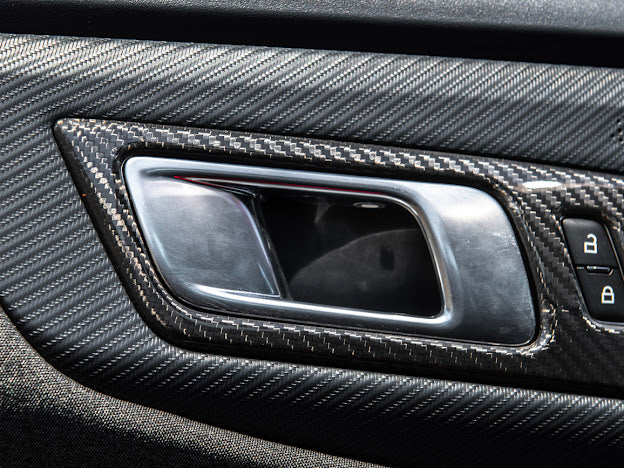 2024-Up Ford Mustang S650 | CARBON FIBER Interior Side Door Handle Panel Cover