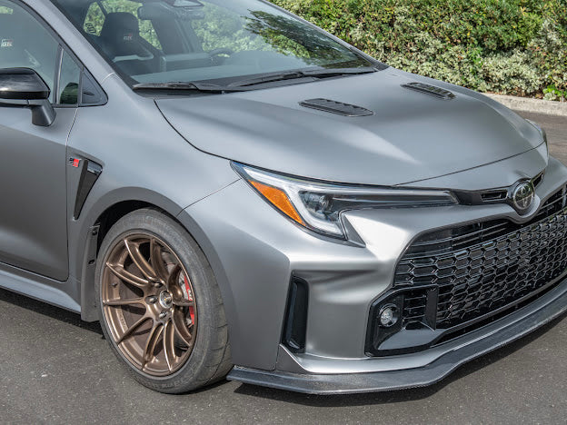 2023-UP TOYOTA GR COROLLA |FACTORY STYLE CARBON FIBER FRONT BULGE HOOD VENTS REPLACEMENT