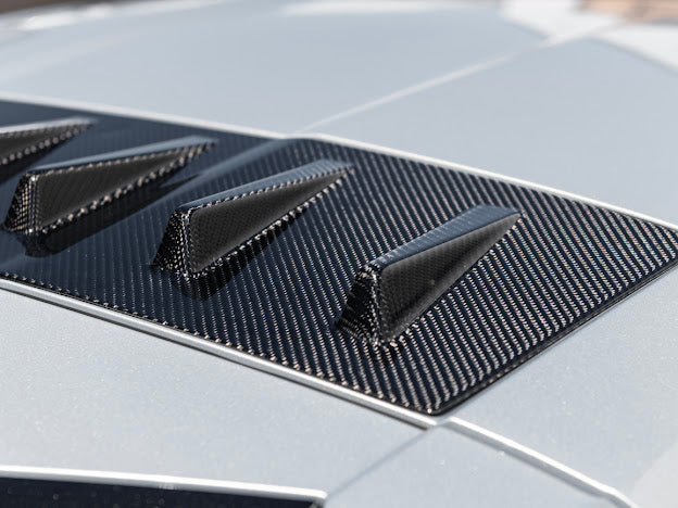2020+ CHEVROLET CORVETTE C8 COUPE | CARBON FIBER REAR ROOF WING SPOILER VORTEX GENERATORS