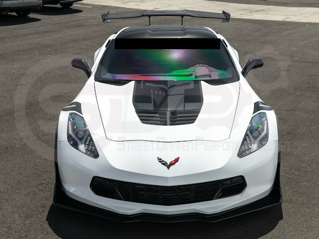 2014-2019 CORVETTE C7 BASE | JAKE SKULL LOGO HOOD VINYL DECAL STRIPE