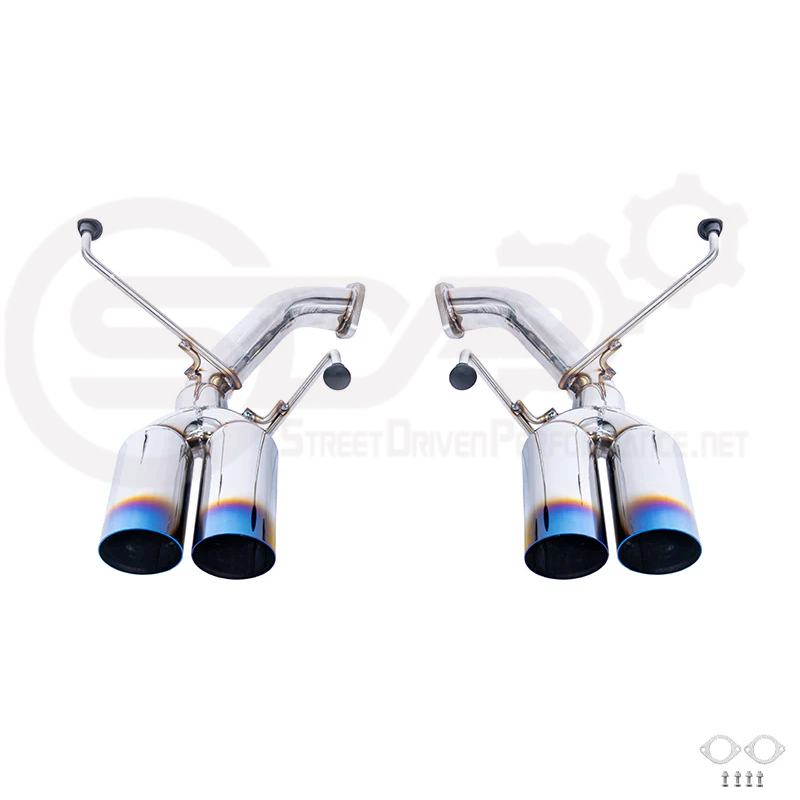 2022-PRESENT SUBARU WRX | MUFFLER DELETE BOSO AXLE BACK EXHAUST (CHROME OR BURNT BLUE TIPS)