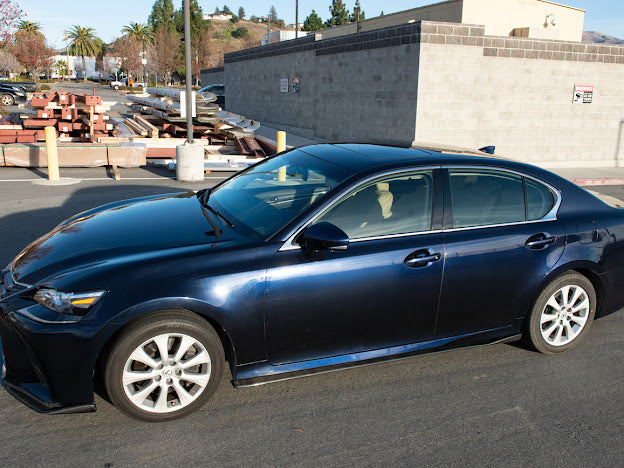 2013-Up Lexus GS-Series Lexon Style CARBON FIBER Side Skirts Rocker Panel Extension Ground Effects
