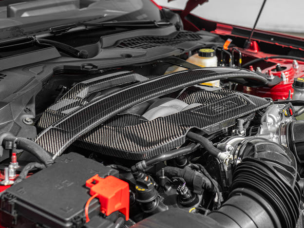 2024-Up Ford Mustang S650 GT & Dark Horse | CARBON FIBER 5.0L Engine Valve Cover