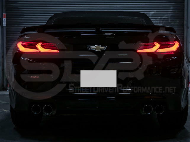 2016-2018 Chevrolet Camaro | C8 Style Sequential Signal LED Rear Taillights Pair (Clear / Red / Smoke Lens)