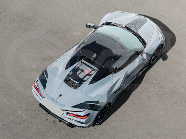 2020-UP CORVETTE C8 CONVERTIBLE | REAR HATCH UPPER HTC TONNEAU WINDOW INSERTS