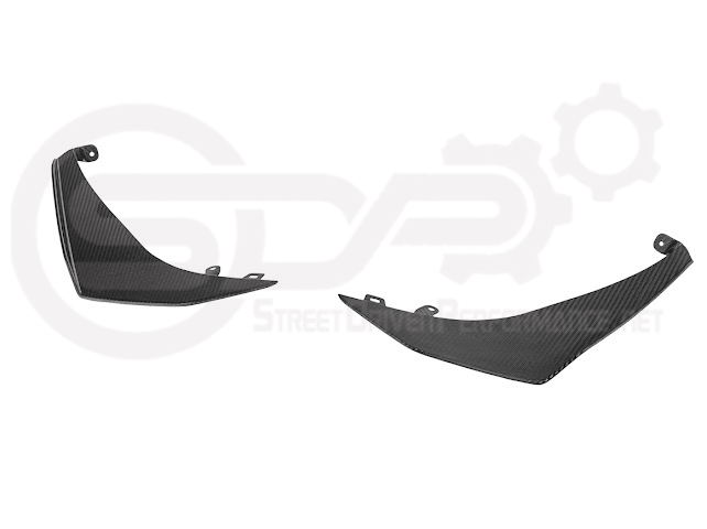 2023-UP CORVETTE C8 Z06, E-RAY, ZR1 | Z07 PERFORMANCE PACKAGE CARBON FIBER FRONT BUMPER SIDE CANARDS DRIVE PLANES PAIR
