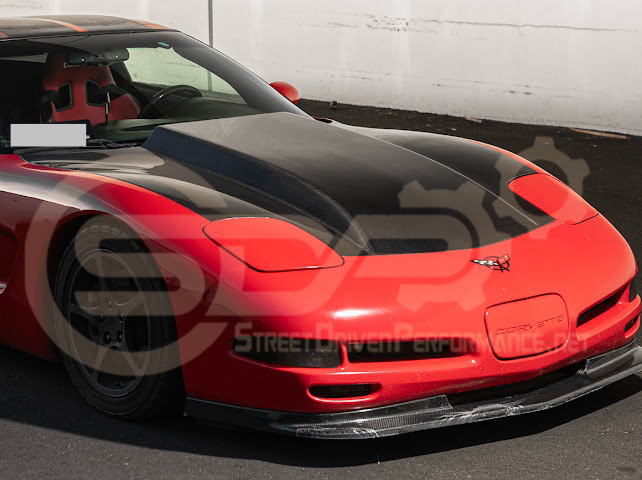 *IMPERFECTION / DISCOUNTED* 1997-2004 CHEVROLET CORVETTE C5 CARBON FIBER FRONT COWL HOOD