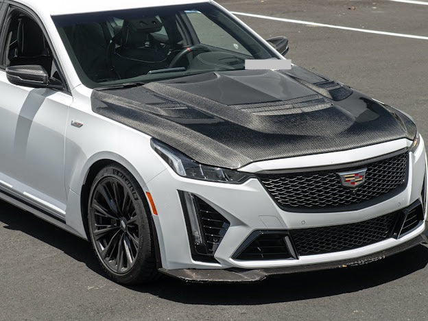 2020-Up Cadillac CT5 / CT5-V / CT5-V BLACKWING| SDP Performance Style CARBON FIBER Front Vented Hood