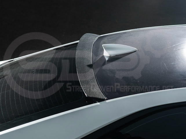 2013-2018 Cadillac ATS ATS-V Coupe | Carbon Fiber Rear Roof Top Window Spoiler Wing