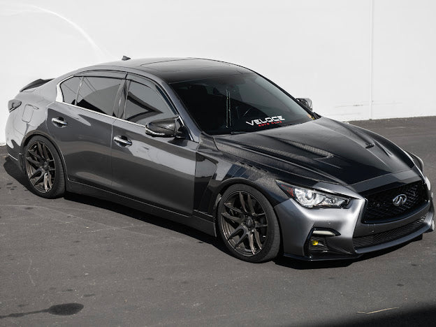 2014-Up Infiniti Q50 V37 | Performance CARBON FIBER Front Vented Hood