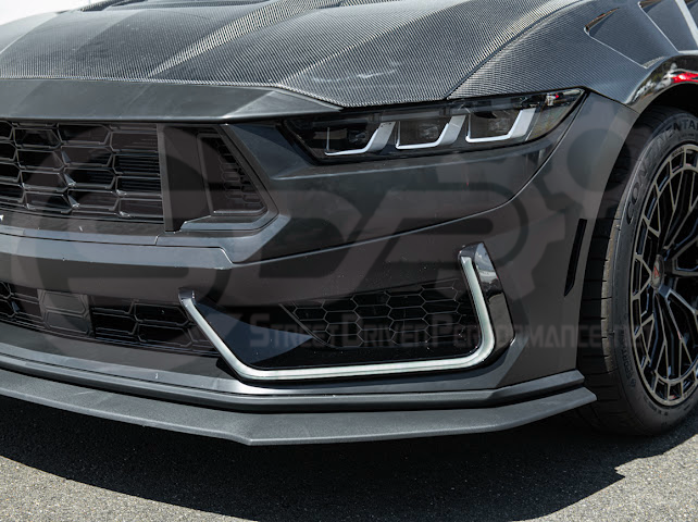 2024-Up Mustang S650 EcoBoost & GT | Dark Horse Style Front Bumper Full Replacement Kit w/ LED Light Side Grille
